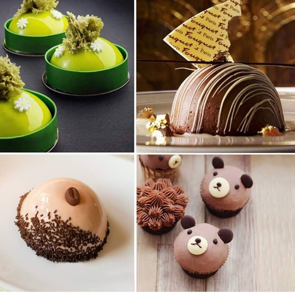 Silicone Chocolate Candy Molds, Jello Pudding Ball Ice Cube Peanut Butte - Picture 8 of 15